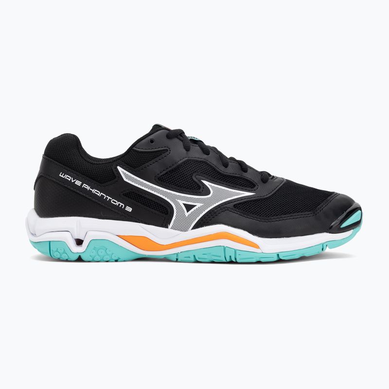 Обувки за хандбал Mizuno Wave Phantom 3 black/tangelo/ice green 2