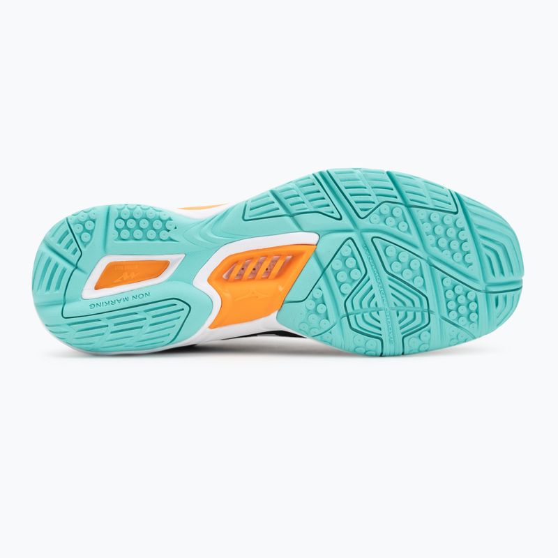 Обувки за хандбал Mizuno Wave Stealth 6 black/tangelo/ice green 4