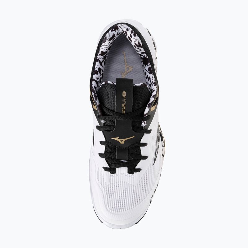 Обувки за хандбал Mizuno Wave Stealth 6 white/black/ge gold 12