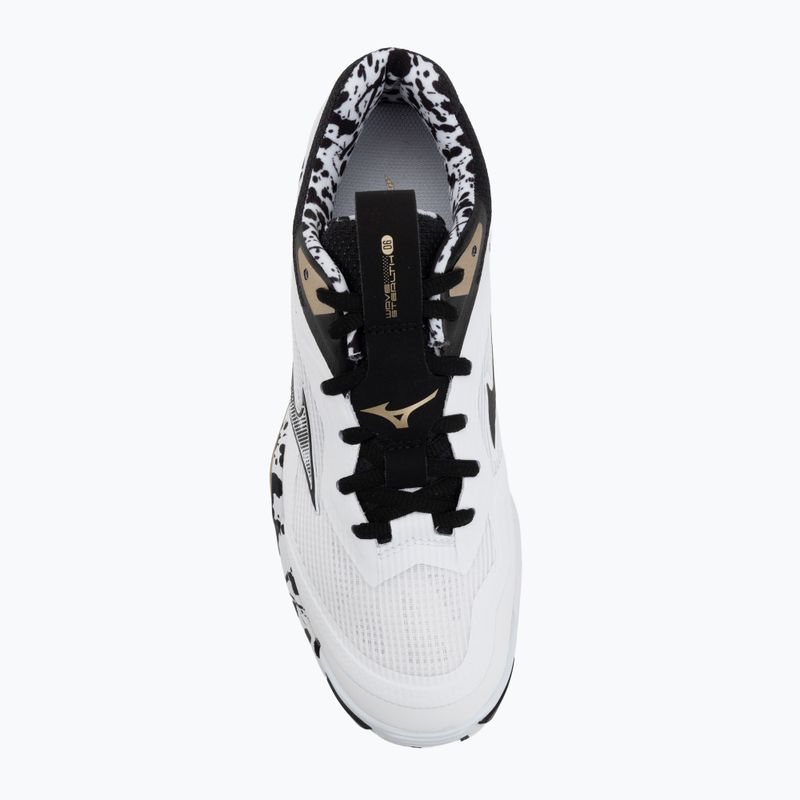 Обувки за хандбал Mizuno Wave Stealth 6 white/black/ge gold 5