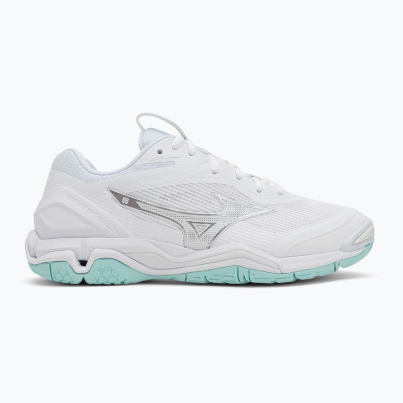 Дамски обувки за хандбал Mizuno Wave Stealth 6 white/blue tint 2