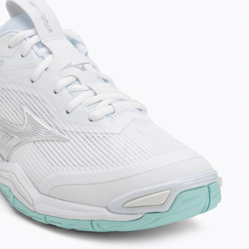 Дамски обувки за хандбал Mizuno Wave Stealth 6 white/blue tint 7