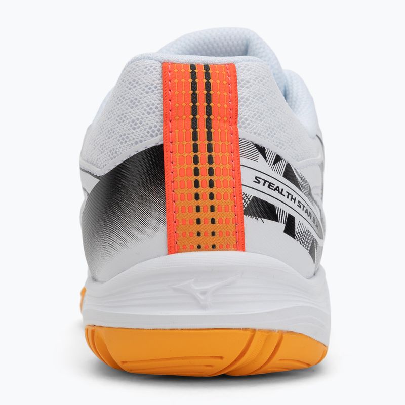 Детски обувки Mizuno Stealth Star 3 white/fiery coral 2/citrus 6