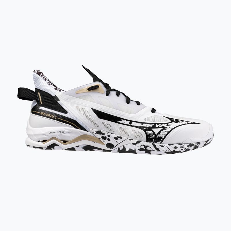 Обувки за хандбал Mizuno Wave Mirage 5 white/black/ge gold