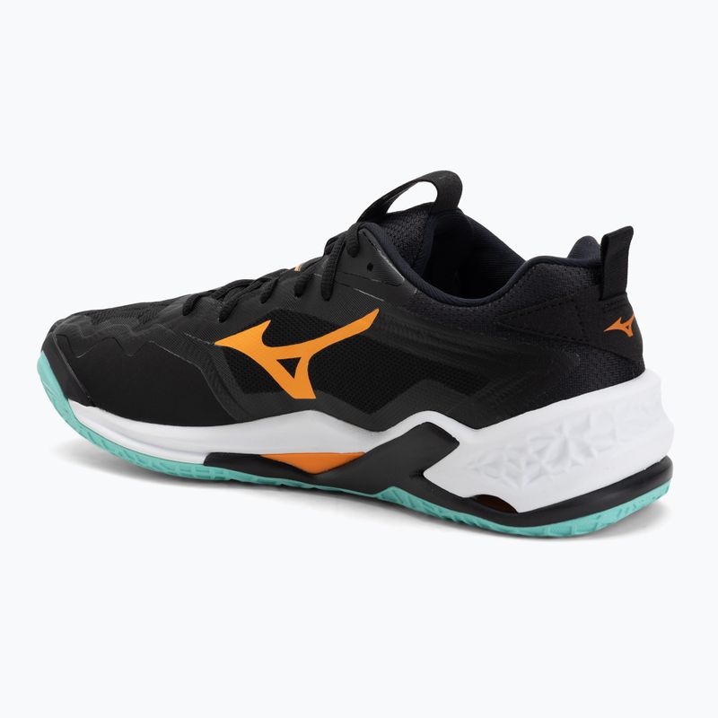 Обувки за хандбал Mizuno Wave Stealth Neo 2 black/tangelo/ice green 3