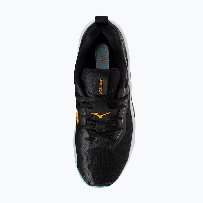 Mizuno Wave Stealth Neo 2 обувки за хандбал черни/танджело/ледено зелени 5