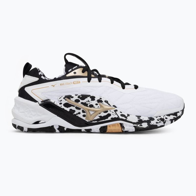 Обувки за хандбал Mizuno Wave Stealth Neo 2 white/black/ge gold 2