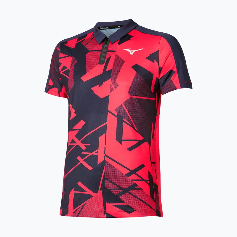 Мъжка тениска Mizuno Daybreakers Shadow Polo vibrant red