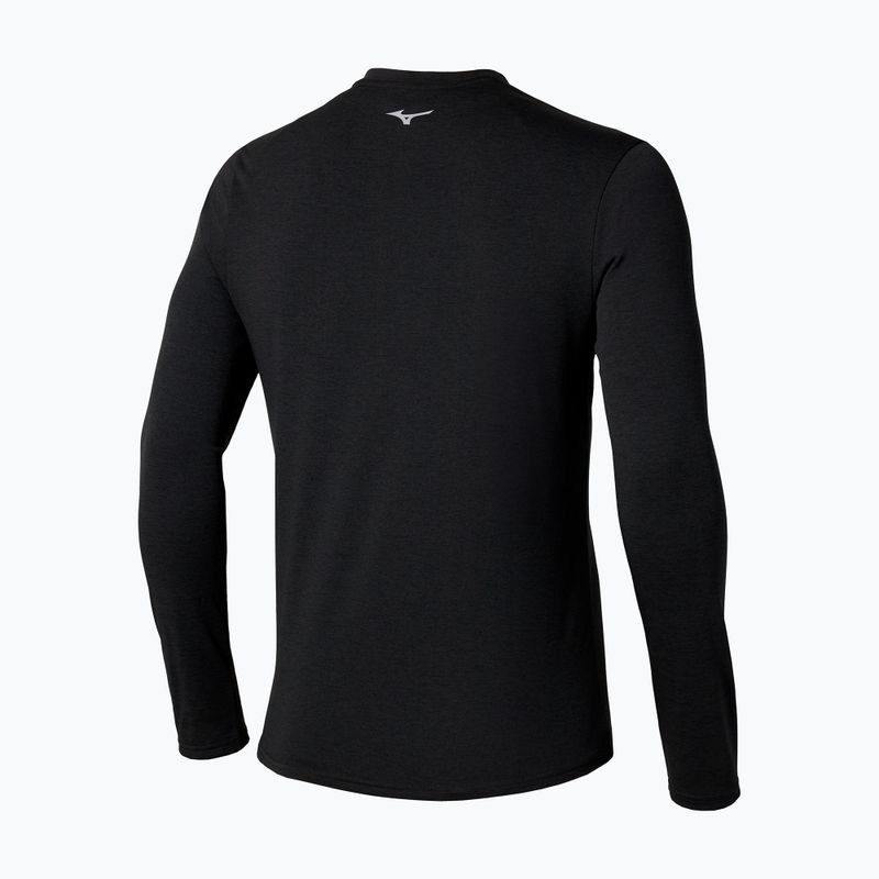 Мъжки тичащи блузи с дълъг ръкав Mizuno Core Impulse Half Zip Tee black 2