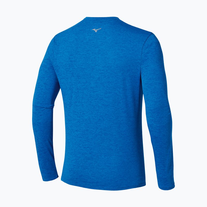 Мъжки тичащи тениски с дълъг ръкав Mizuno Core Impulse Half Zip Tee princess blue 2