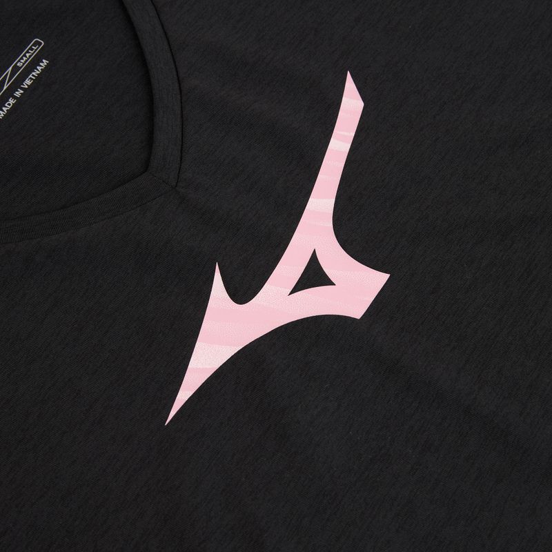Дамска тениска за бягане Mizuno Core Runbird Tee black/mauve 3
