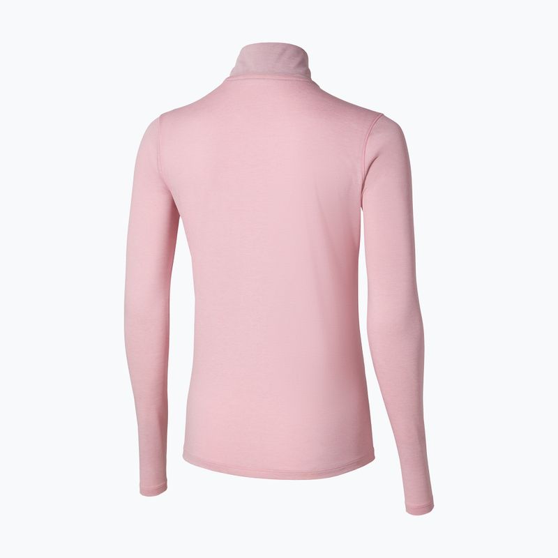 Дамски потник за бягане Mizuno Core Impulse Half Zip Tee избеляло лилаво 2
