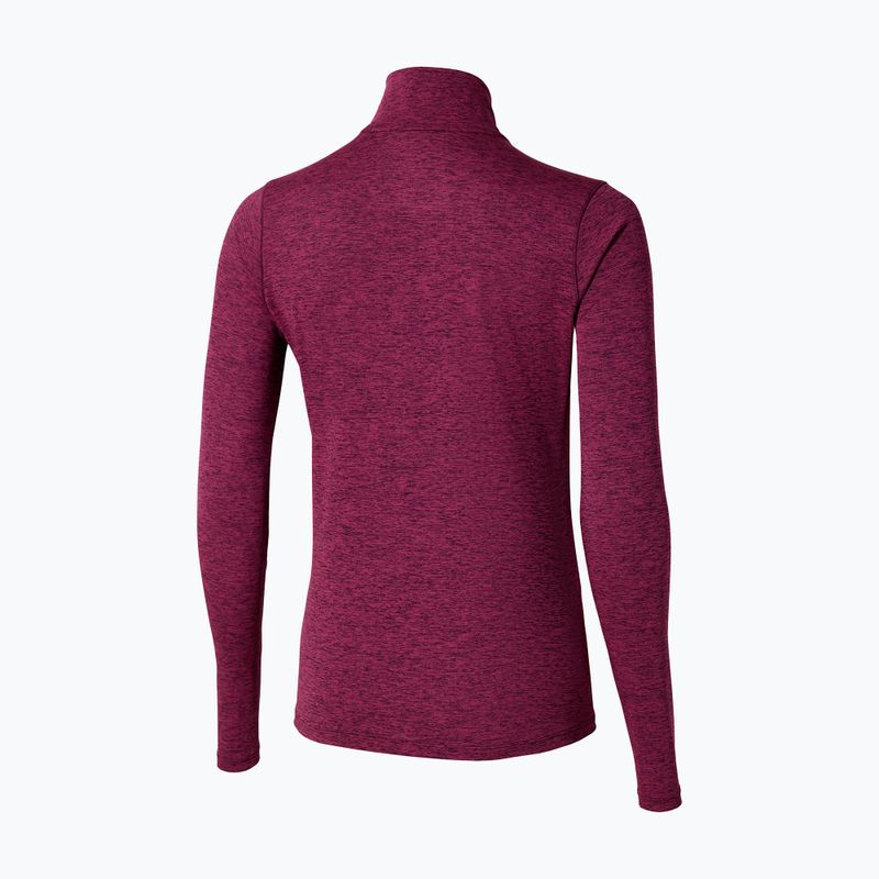 Дамски суитшърт за бягане Mizuno Core Impulse Half Zip Tee тъмно лилаво 2