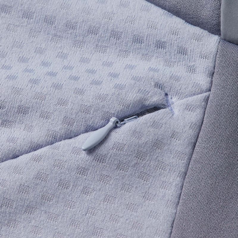 Дамско яке за бягане Mizuno Active Warm Hybrid Full Zip с качулка quicksilver 7