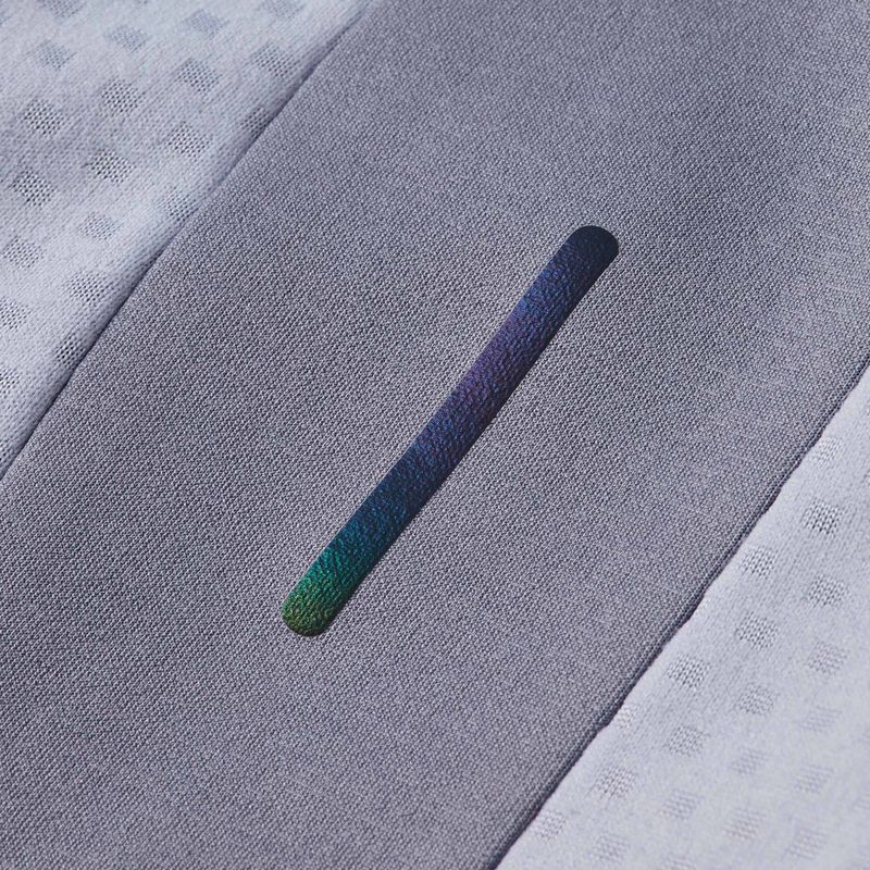 Дамско яке за бягане Mizuno Active Warm Hybrid Full Zip с качулка quicksilver 8