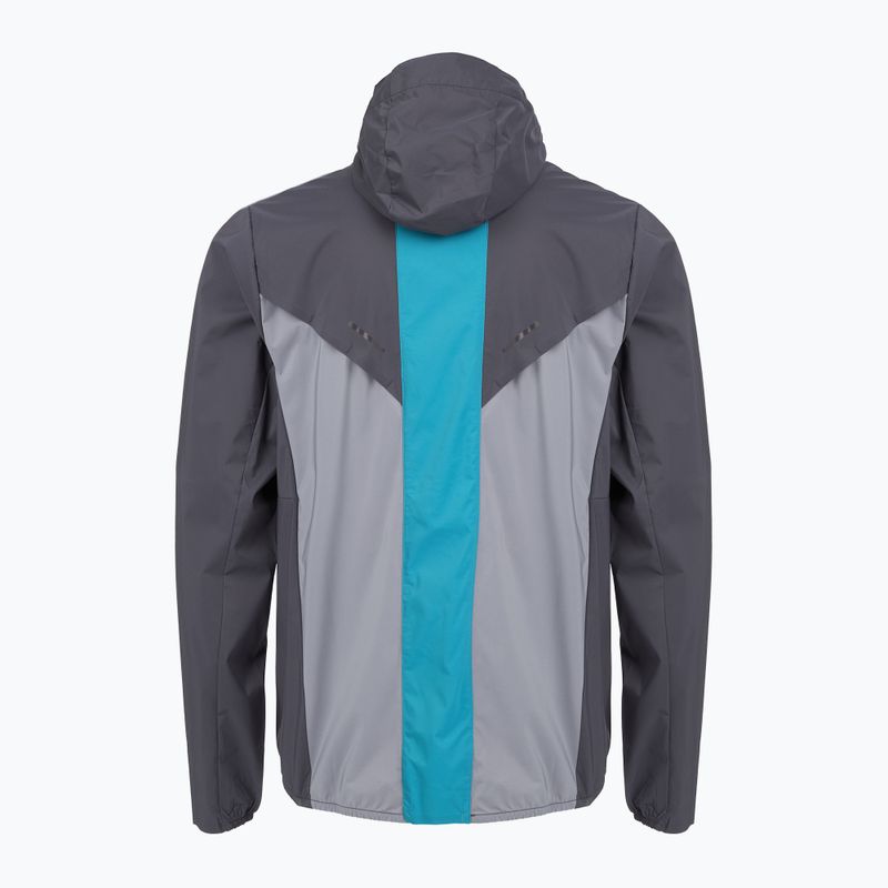 Мъжко яке за бягане Mizuno Tech Thermal Charge Hooded quiksilver 2