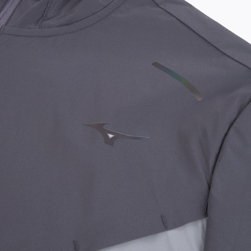 Мъжко яке за бягане Mizuno Tech Thermal Charge Hooded quiksilver 3