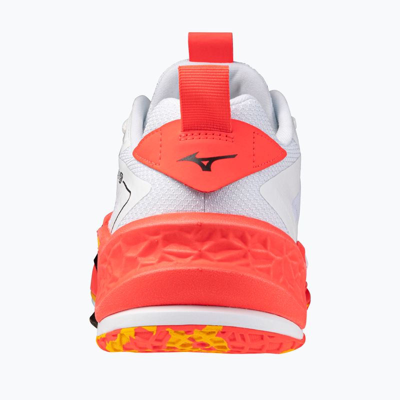 Mizuno Wave Stealth Neo 2 white/flery coral 2/citrus обувки за хандбал 3