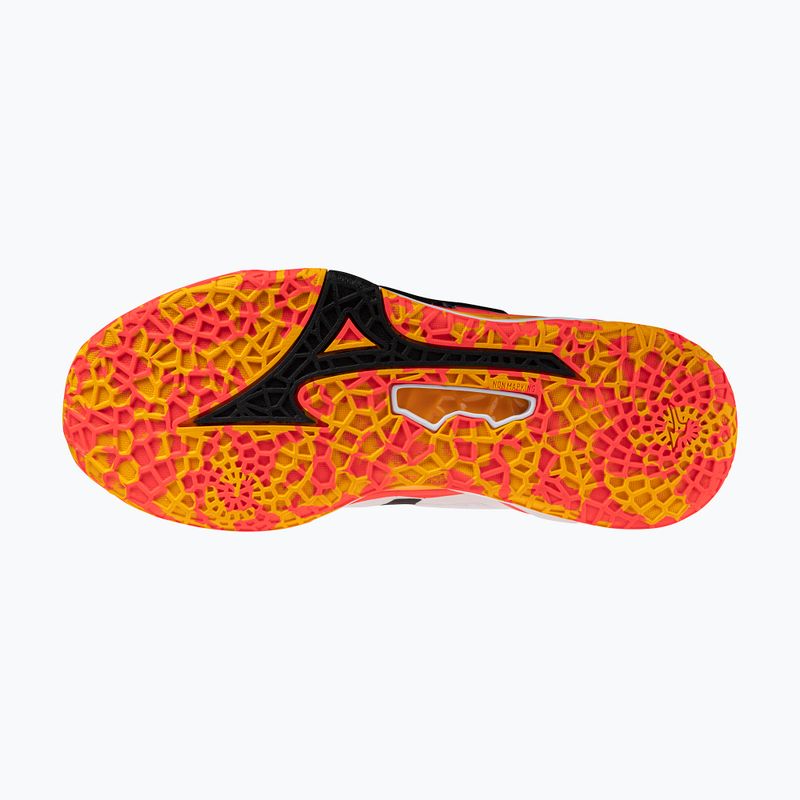 Mizuno Wave Stealth Neo 2 white/flery coral 2/citrus обувки за хандбал 4