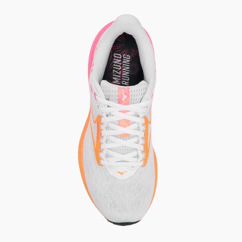 Мъжки обувки за бягане Mizuno Wave Rider 28 white/tang orange/pink tetra 5