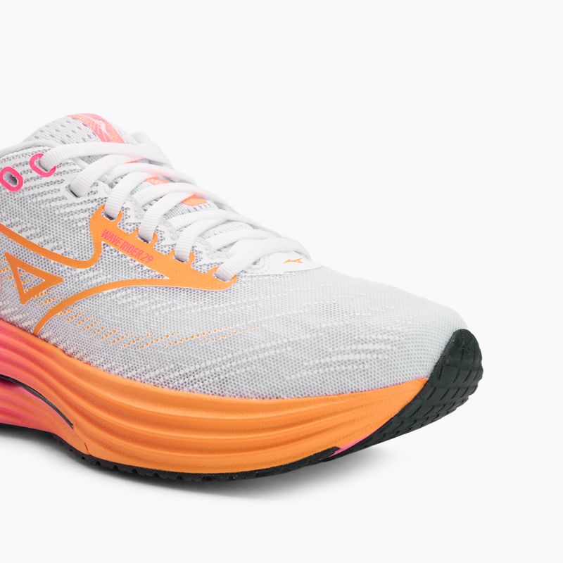 Мъжки обувки за бягане Mizuno Wave Rider 28 white/tang orange/pink tetra 7