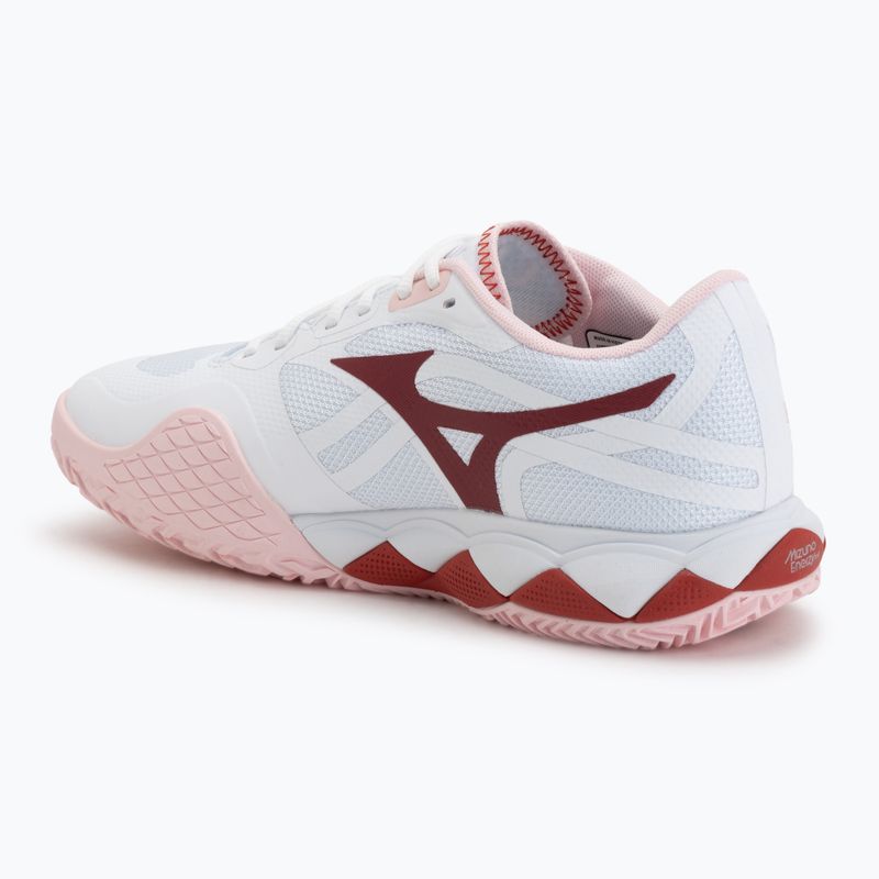 Дамски тенис обувки Mizuno Wave Enforce Tour 2 CC white/pinkesque/barbados/cherr 3