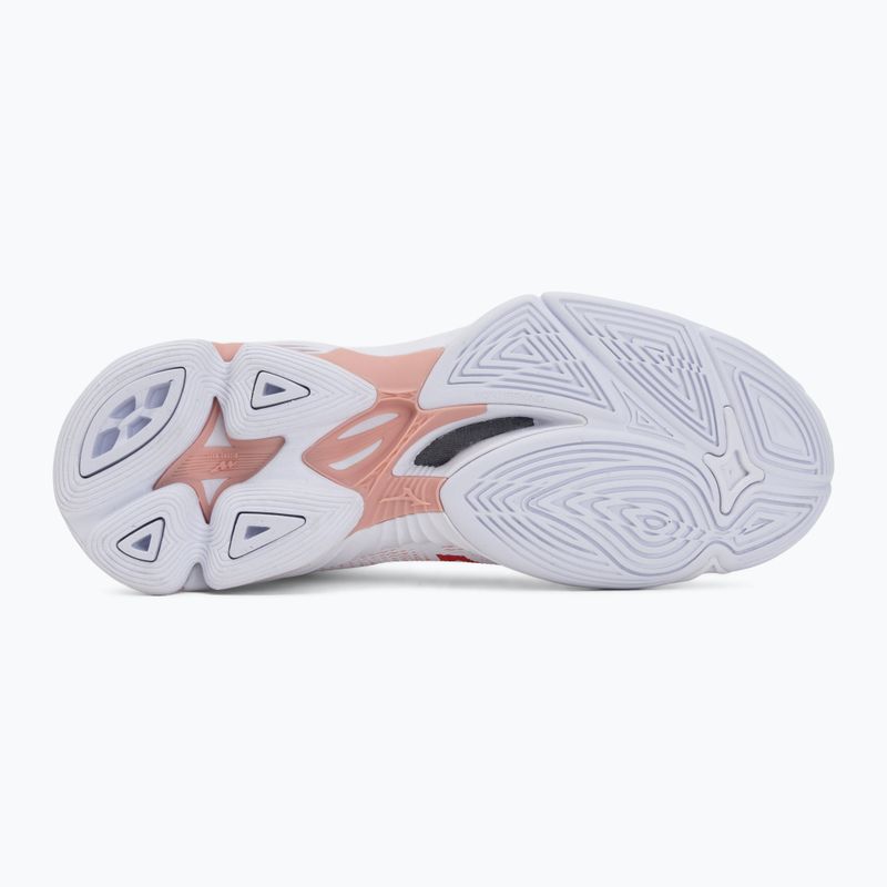 Дамски волейболни обувки Mizuno Wave Lightning Pro Mid white/rose elegance/lava falls 4