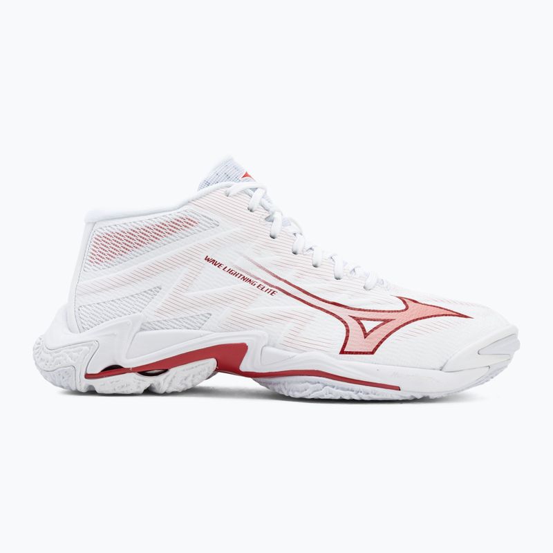 Дамски волейболни обувки Mizuno Wave Lightning Elite Mid white/rose elegance/lava falls 2