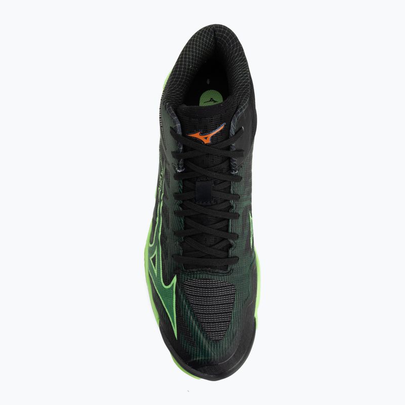 Обувки за волейбол Mizuno Wave Lightning Elite Mid black/glowing apple/mandarin orange 5