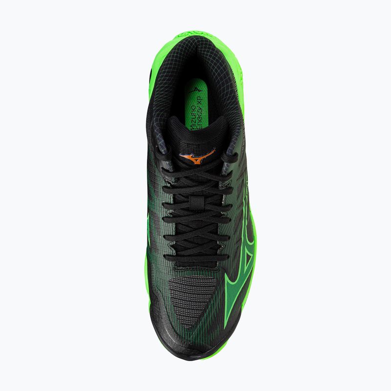 Обувки за волейбол Mizuno Wave Lightning Elite Mid black/glowing apple/mandarin orange 5