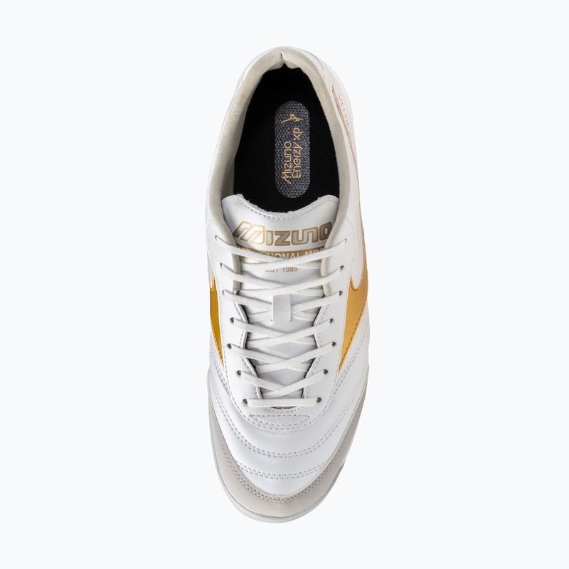 Футболни обувки Mizuno Morelia Sala Pro TF white/football gold/galaxy silver 5