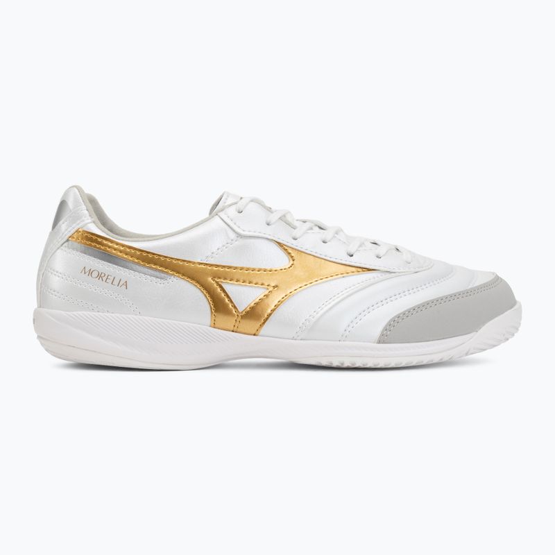 Футболни обувки Mizuno Morelia Sala Pro IN white/football gold/galaxy sil 2