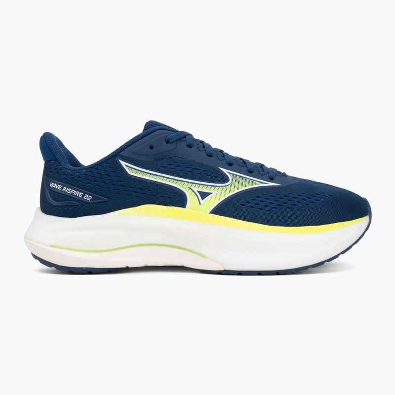 Мъжки обувки за бягане Mizuno Wave Inspire 22 estate blue/lightning yellow 2