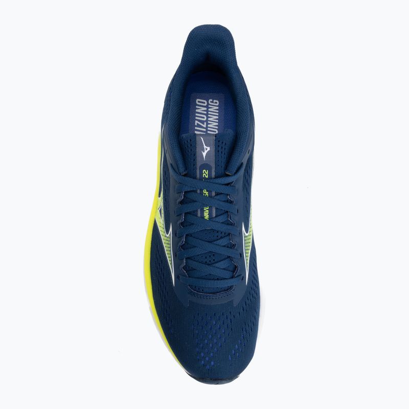 Мъжки обувки за бягане Mizuno Wave Inspire 22 estate blue/lightning yellow 5