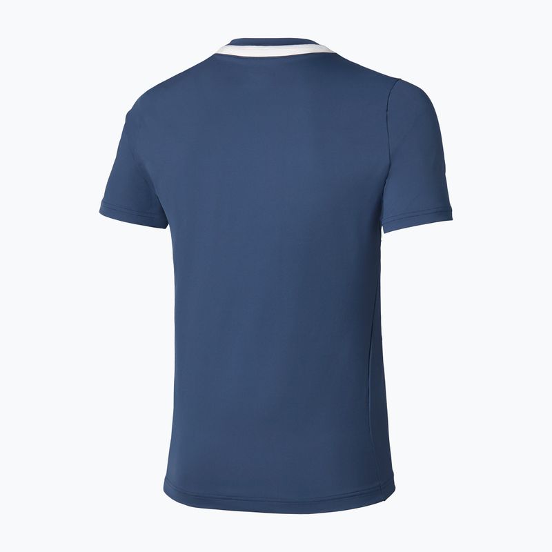 Мъжка фланелка за тенис Mizuno 62GAA001 Tee estate blue 2