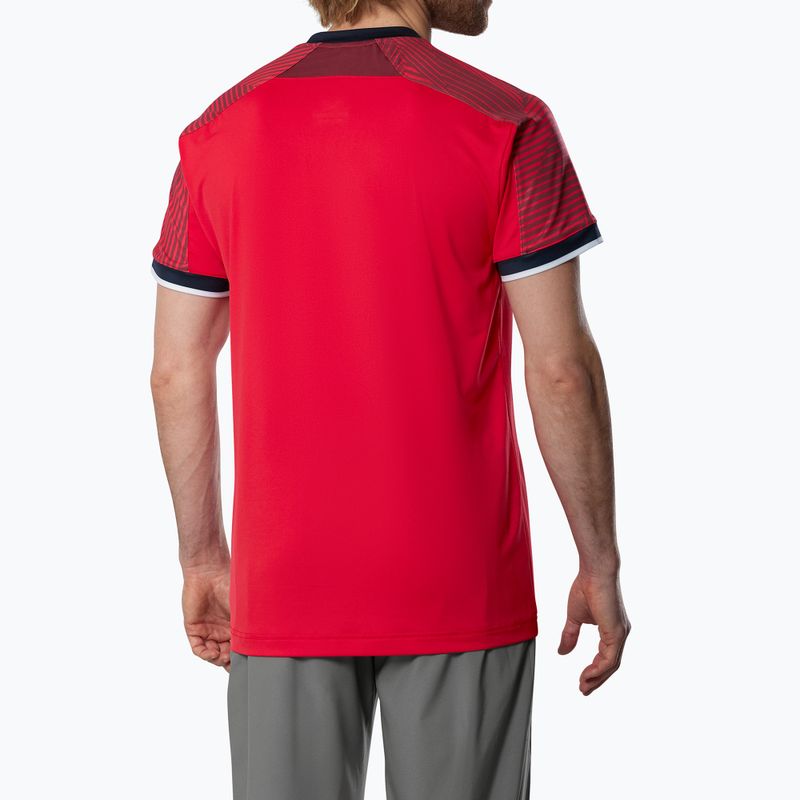 Мъжка тениска Mizuno Stargazer Shadow Tee fiery red 2