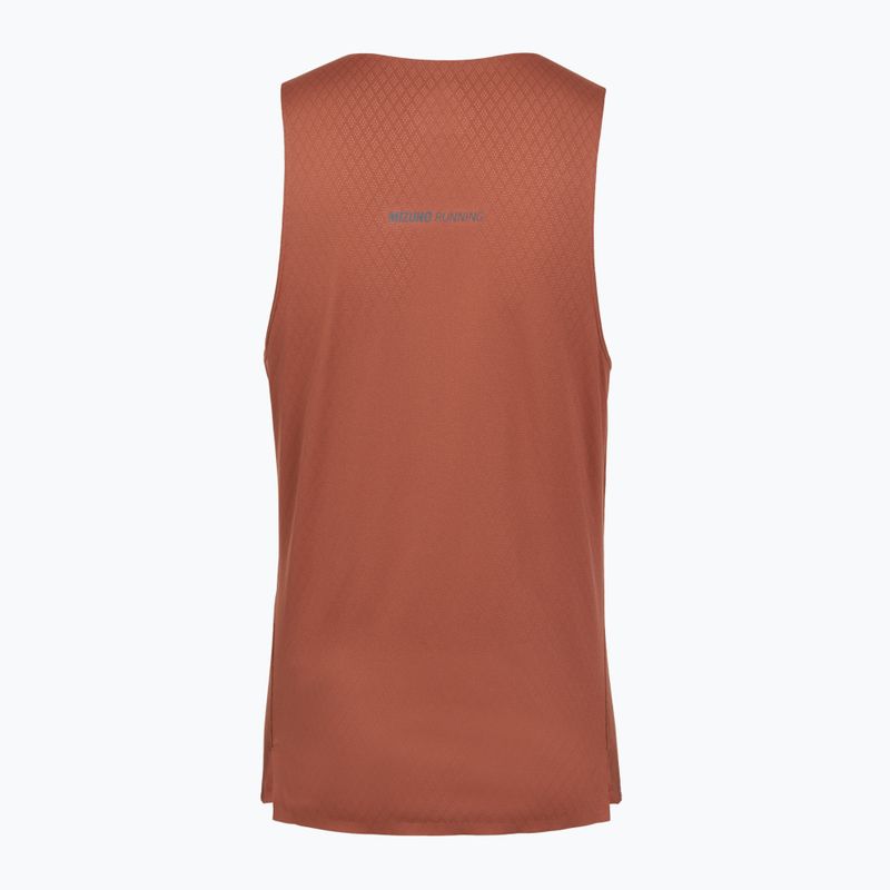 Мъжка тениска за бягане Mizuno Tech Light Tank copper brown 2