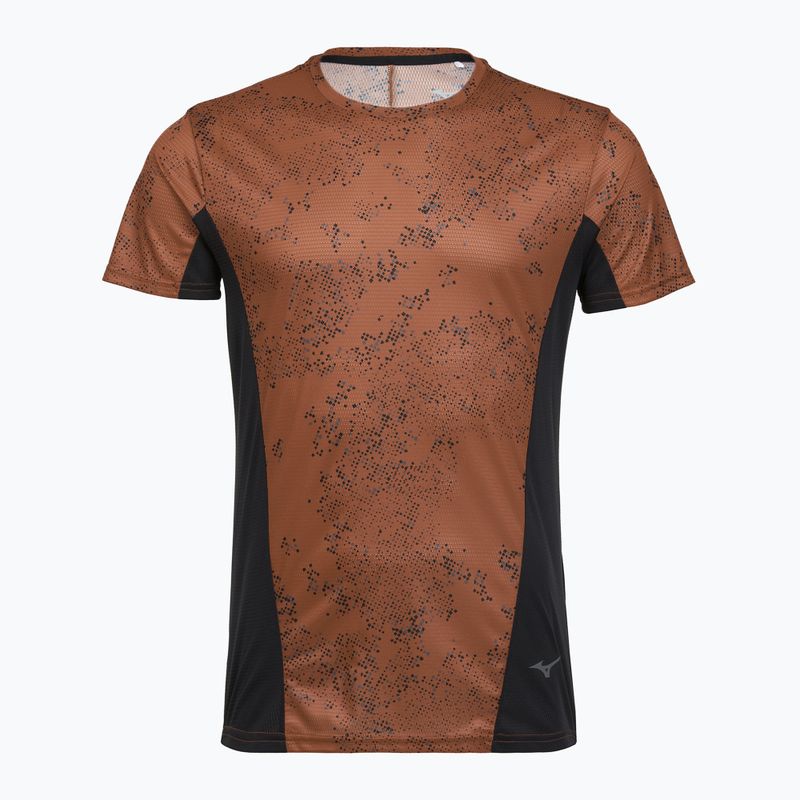 Мъжка тениска за бягане Mizuno Active DryAeroFlow Graphic copper brown