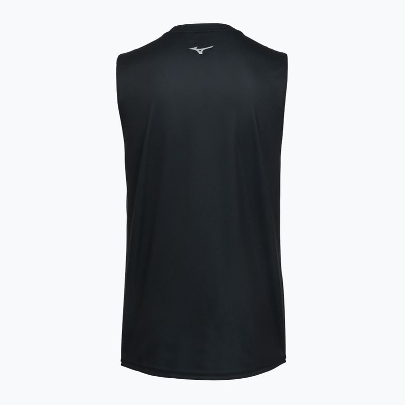 Мъжка тениска за бягане Mizuno Core Graphic Sleeveless black/grey 2