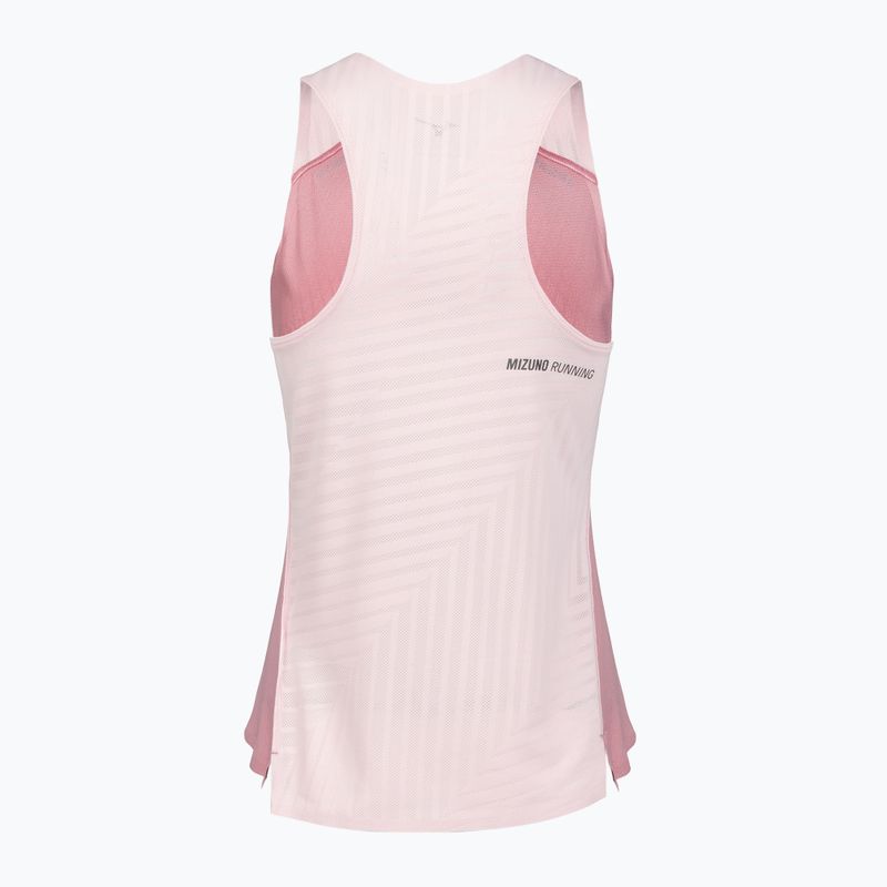 Дамска тениска за бягане Mizuno Tech Light Singlet rose elegance 2