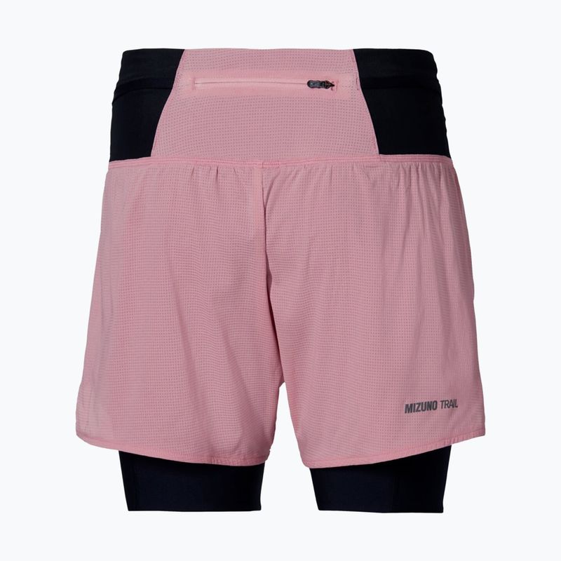 Дамски шорти за бягане Mizuno Trail Multipocket 2In1 Short rose elegance 2
