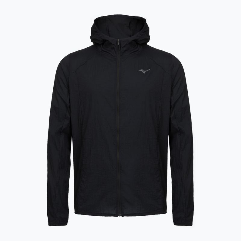 Мъжко яке за бягане Mizuno Tech Light Hooded black
