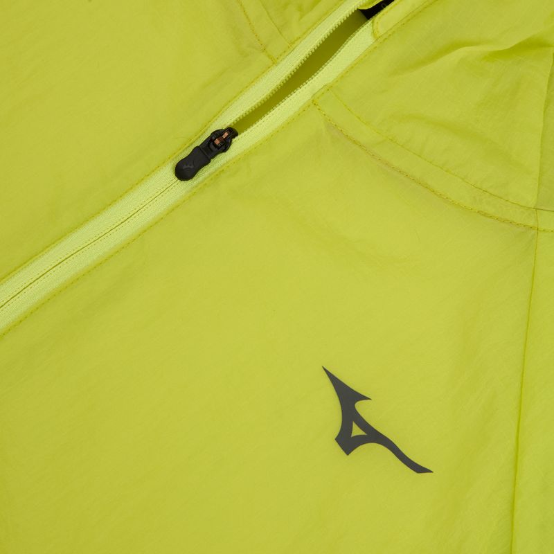 Мъжко яке за бягане Mizuno Tech Light Hooded lightning yellow 3