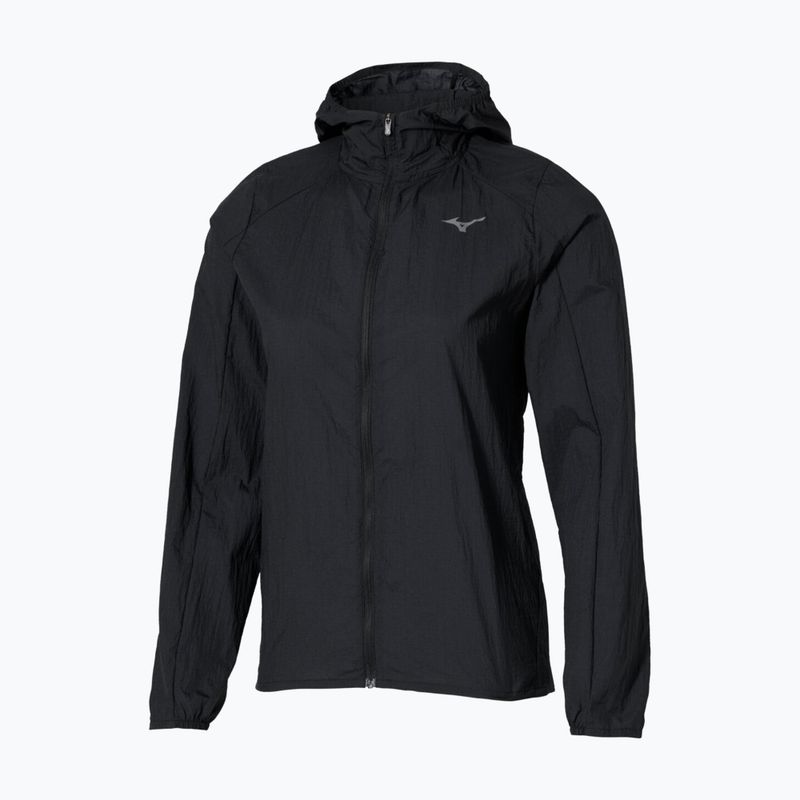 Дамско яке за бягане Mizuno Tech Light Hooded Jacket black 3