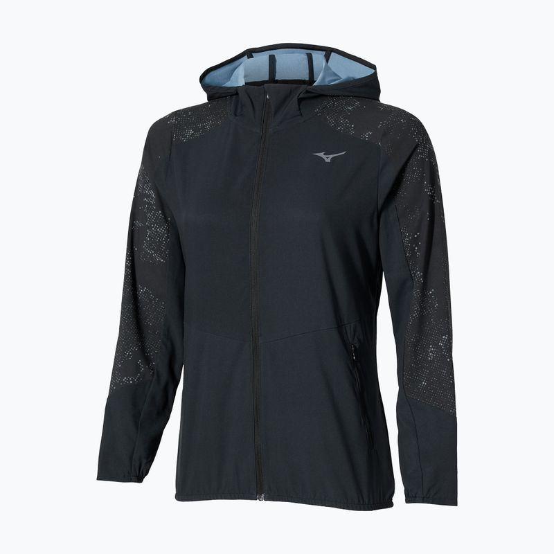Дамско яке за бягане Mizuno Active Alpha Hooded black 2