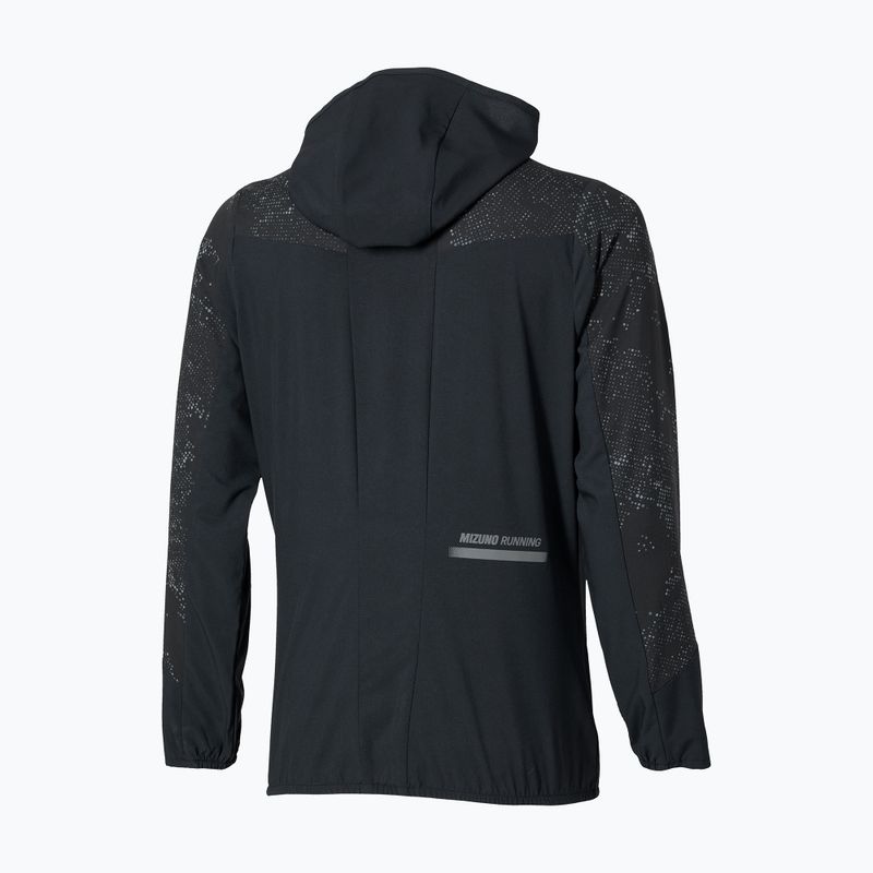 Дамско яке за бягане Mizuno Active Alpha Hooded black 3