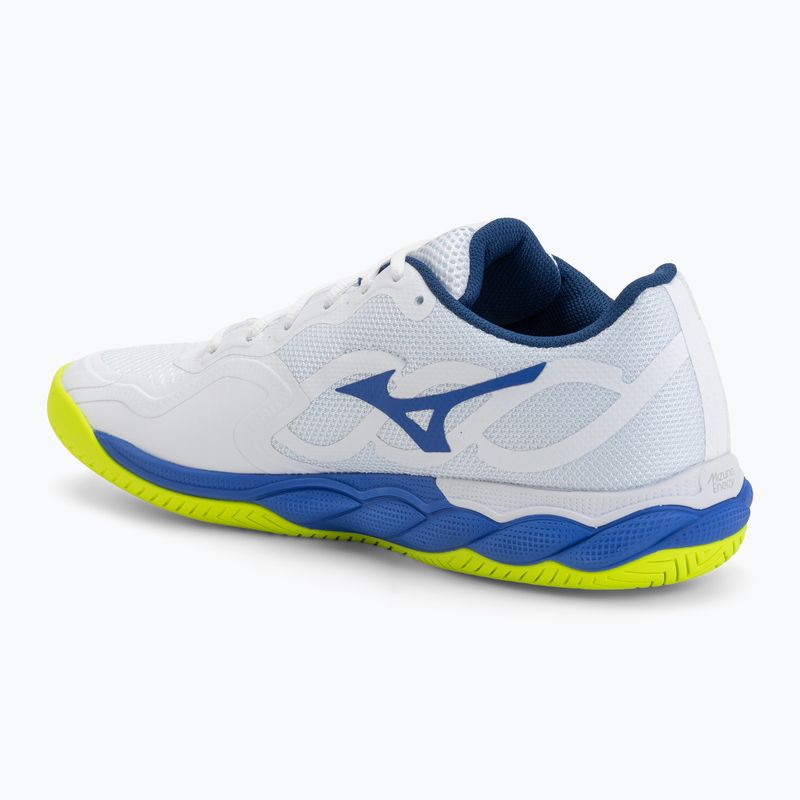 Мъжки тенис обувки Mizuno Wave Enforce Court AC white/dazzling blue/ lightning 3