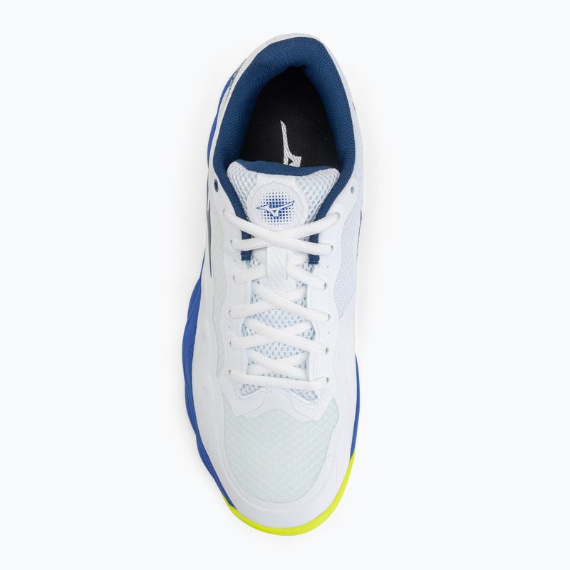 Мъжки тенис обувки Mizuno Wave Enforce Court AC white/dazzling blue/ lightning 5