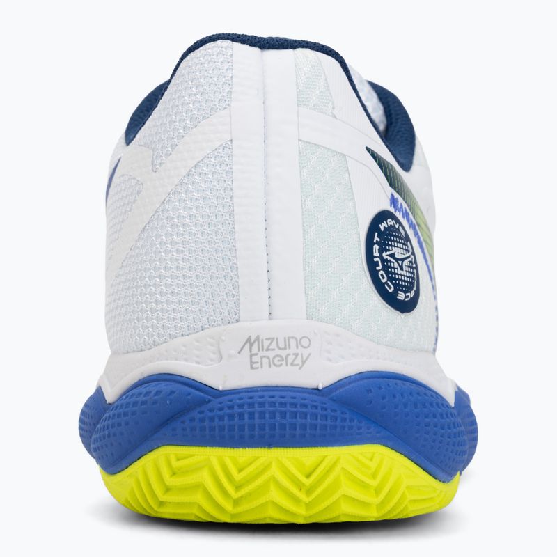Мъжки тенис обувки Mizuno Wave Enforce Court CC white/dazzling blue/ lightning 6