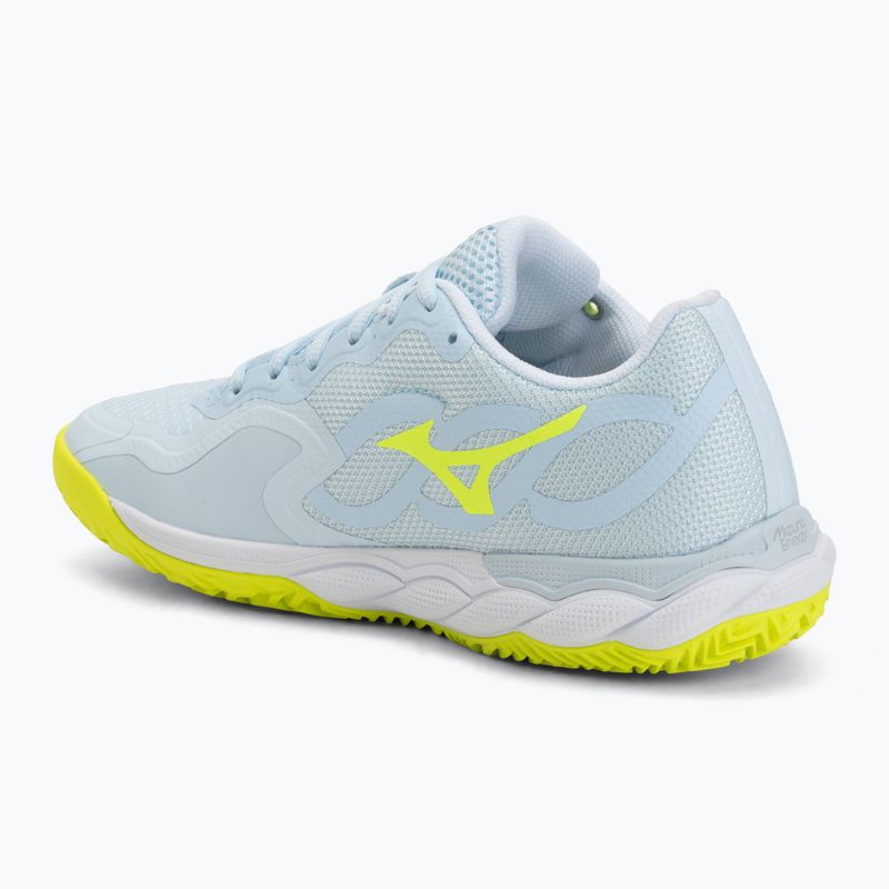 Дамски тенис обувки Mizuno Wave Enforce Court CC W ice water/lightning yellow/ancient 3